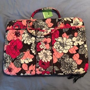 Vera Bradley Mocha Rouge Laptop Portfolio